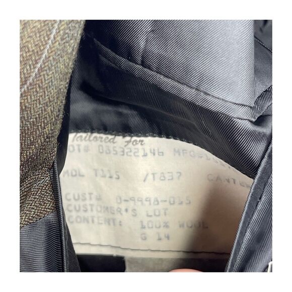 Hickey Freeman 100% Wool Brown Stripe 2 Button Blazer Sport Coat Size 40 Reg - Picture 7 of 10